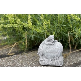 stoneandstyle Gravestone Dog Loved and Unforgotten Frost-Proof Weatherproof Cast Stone