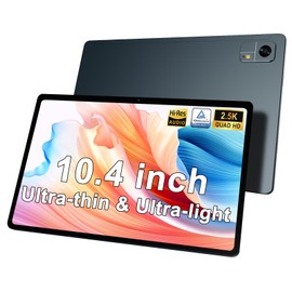 EagleSoar Android Tablet 10.4 inch Tablet Android 13 Octa-core 2.0 GHz 12GB+128GB 1TB TF Expansion 2.5K Display 2.4G&5G WiFi 6 BT5.0 GPS 13MP Camera 10000mAh 4×Stereo Speakers