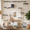 MEWANG 5-in-1 Cat Wall Shelves: Cat Climbing Furniture with Wall