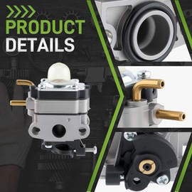 Carbbia 753-06258 Carburetor for Craftsman MTD 316.794011 Blower for Homelite UT33650 UT33650B for Cub Cadet CC148 Tiller for Ryobi RBC430SBSB Brush Cutter