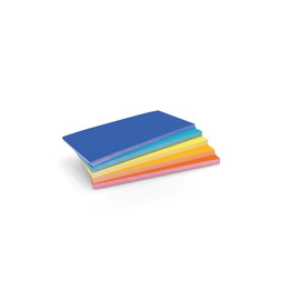 magnetoplan Communication Cards Set "Rainbow", 20 x 10 cm, Blank Index Cards in 5 Rainbow Colours, 120 g/m², Pack of 250 FSC Paper, Plastic-Free Packaging