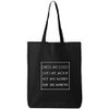 zerogravitee Dress Like Coco Live Like Jackie Cotton Canvas Tote