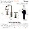 Duttao Two-Handle Widespread Bathroom Faucet, Bathroom Faucets for Sink 3
