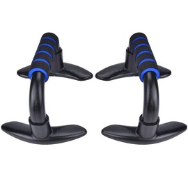 Vbest life Pair of Training Push-ups, Comfortable Rubber Grip Push-Up Bodybuilding Training Device for Home Office Exercises (Blue)