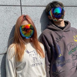 Ghzste Face Protection, Sunglasses Visor Full Face Cover, Face Cover, UV400 Protective Glasses, Anti-Fog Sunglasses with Removable Nose Pads