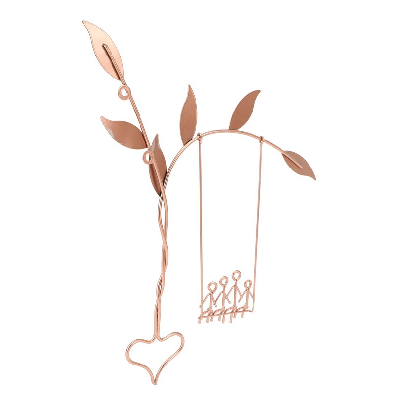 Wall Swing Sculpture Metal Romantic Stress Relief Handcrafted Wall Art