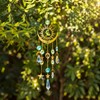 Celestial Sun Catcher for Window and Garden Decor – Gold-Tone