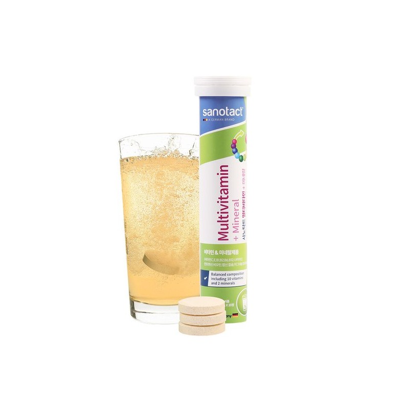 사노탁트 발포 멀티비타민 미네랄 20정 x 4개 Sanotact Effervescent Multivitamin