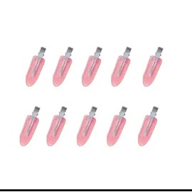 Pink Glitter 10pcs/set No Crease Basic Hair Clips For Women Girls Hair Styling Makeup No Bend Hairpins Barrettes Fashion Hair Accessories