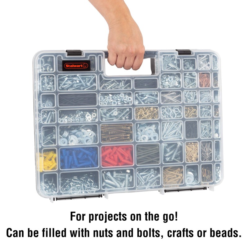 Stalwart - 75-ST6073 Portable Storage Case with Secure Locks and