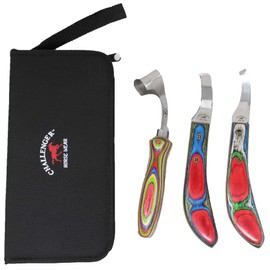 CHALLENGER Horse Farrier Tool 3-Piece Horse Equine Farrier Hoof Grooming Shoe Care Tool Kit w/Carry Bag 984142