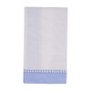 Caspari Linen Border Paper Guest Towel Napkins in Light Blue