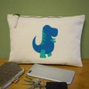 'T-Rex' Canvas Clutch Bag/Accessory Case (CL00043153)