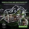 Jumping Spider Enclosure, 8.7×4.3×5.9in Escape-Proof, Secure & Ventilated Spider Terrarium,