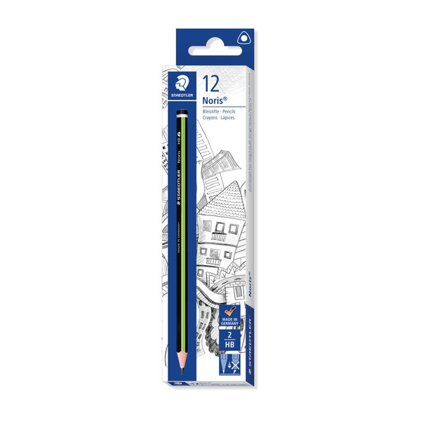 Staedtler HB Noris Triangular School Pencil (Pack of 12)