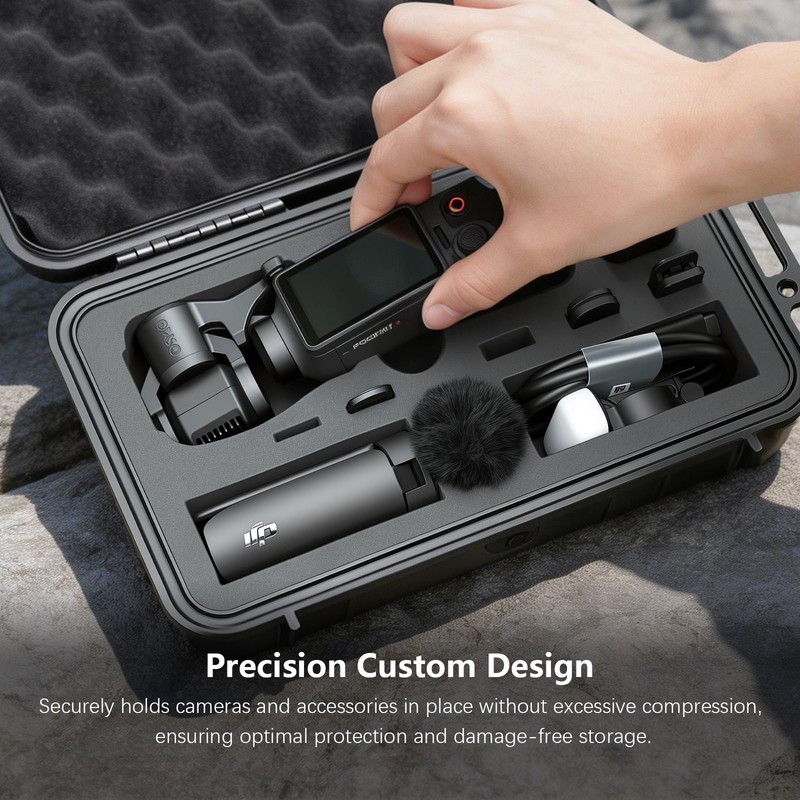 AMAZEAR Waterproof Hard Case Compatible with DJI OSMO Pocket 4