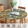 Yesad Round Table Cloth for Holiday, Waterproof Tablecloth Elastic Edge