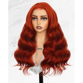 13X4 Lace Front Wigs Human Hair 350#，180% Density Ginger Orange Body Wave HD Lace Frontal Wigs Human Hair Pre Plucked for Women Human Hair 20inch