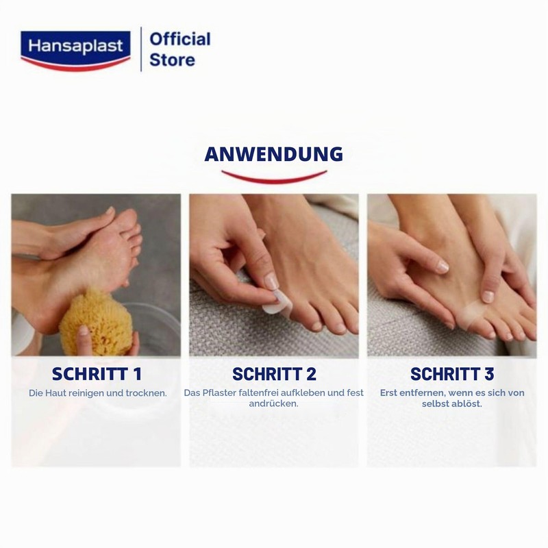 Hansaplast Foot Care Hydrocolloid Blister Plasters, Pack of 6 -