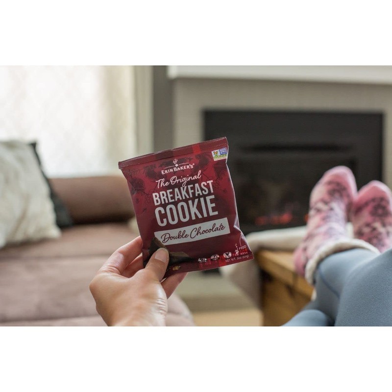 Erin Baker's Breakfast Cookies, Double Chocolate, Whole Grain, Non-GMO, 3