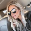 Carfia Retro Trendy Pilot Sunglasses for Women Polarized UV Protection,