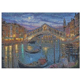 MISHBAY Venice Diamond Painting - 30 x 40 cm Diamond Painting Adults - Diamond Painting Pictures - DIY 5D Set Wall Decor Diamond Embroidery
