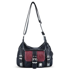 DIRRONA Fashion Women Crossbody Bag Ladies Shoulder Bag Casual Travel Women Bag Waterproof Shoulder Bags Shopping Party Weekend Ladies Handbag Black B