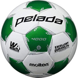 Molten F5L4000-WG Soccer Ball, No. 5 Ball, Junior High School Students and above, Pereda 4000, F5L4000-WG, White x Metallic Green