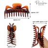 Parcelona French Large 5.5 Inches Celluloid Tortoise Shell Claw Jaw