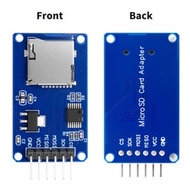 10 Pieces of Micro SD TF Card Adapter Reader Modules, 6-pin SPI Interface Drive Modules, with Chip Level Conversion, Suitable for Arduino UNO R3 MEGA 2560.