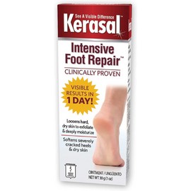 Kerasal One Step Exfoliating Moisturizer Foot Therapy Ointment Fast Results 1 oz 883879018846