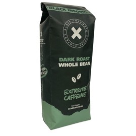 Black Insomnia Coffee Dark Roast Whole Bean - Strongest Coffee In The World - 1lb Bag