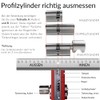 FELGNER Dolomit Double Cylinder, High-Quality Lock Cylinder, Profile Cylinder, Door