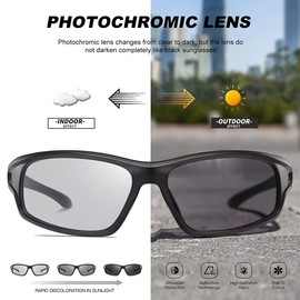 AWGSEE Polarized Sports Sunglasses for Men 100% UV Protection Wrap Around Unbreakable Sun Glasses for Fishing Driving