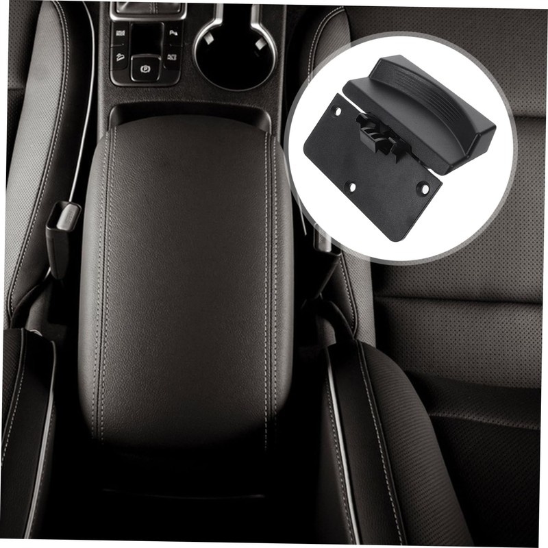 GRIRIW Car Armrest Button Replacement for Console Lock Storage Box