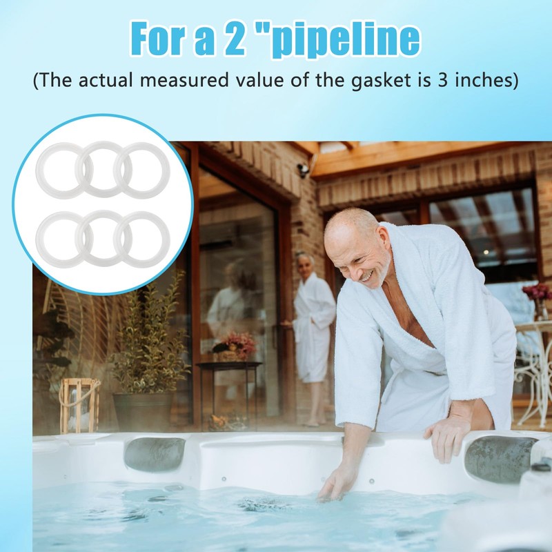 2" Spa hot tub Heater Gasket Replacement Oring Balboa Gecko