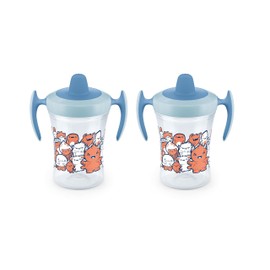 NUK Evolution Soft Spout Learner Cup (2 Count (Pack of 1), Hide 'n Seek Boys)