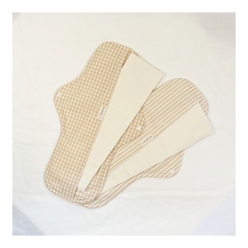 Sorak Pad SORAK Large Eco-friendly Cotton Sanitary Pad + Supplements