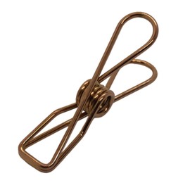 Eco Edit - Rose Gold Stainless Steel Pegs - Strong & Durable 201 Grade Metal Laundry Pegs with Storage Bag - Guaranteed to Last, No Rust - Stylish Eco Friendly Design with Carbon Neutral Shipping