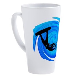 CafePress KITEBOARD 17 oz Latte Mug