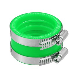 X AUTOHAUX 45mm ID Green Carburetor Adapter Intake Pipe Boot Interface - 1Pcs
