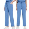 ThreeH Professional Nursing Scrubs Set V-Neck Collar Top Quick-Dry Stretch