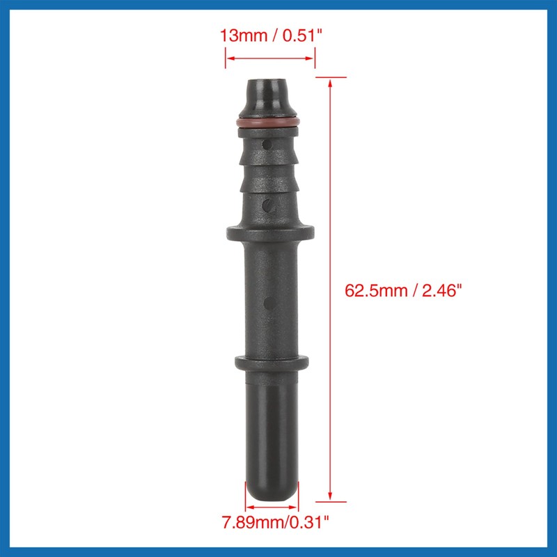 A ABSOPRO 2pcs 7.89mm ID6 Fuel Line Quick Release Male
