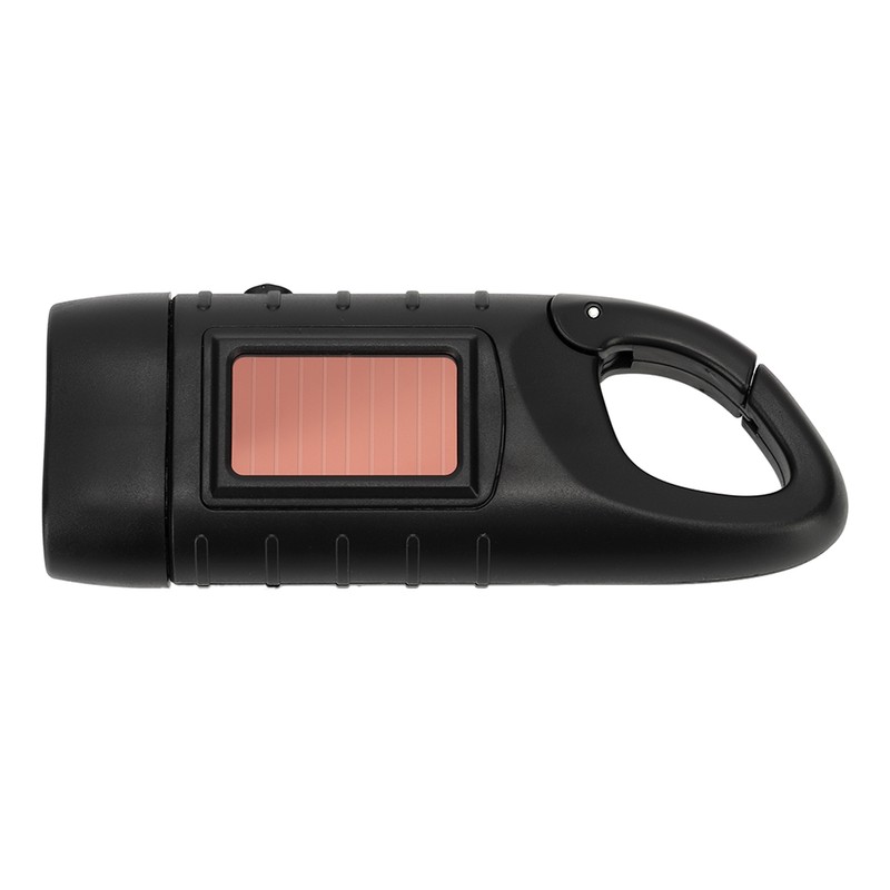 Hand Crank Solar Powered Flashlight Emergency Rechargeable LED Flashlight Self