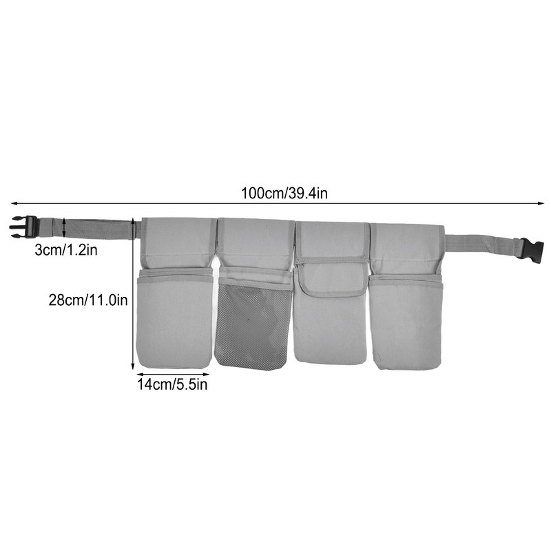 Canvas Gardening Tool Belt with 7 Pockets Garden Tools Storage
