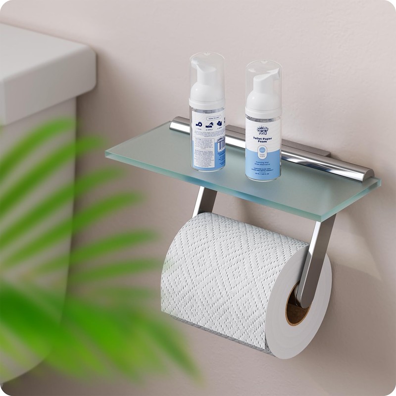 Squatty Potty Toilet Tissue Paper Foam Instant Wet Wipe Alternative