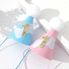 Dog Bone 1st Birthday Hat - Dog Birthday Party Decorations,1st Birthday Crown for Dogs, Dog Pet Birthday Hat Party Accessorise (Pink Dog Birthday HAT)