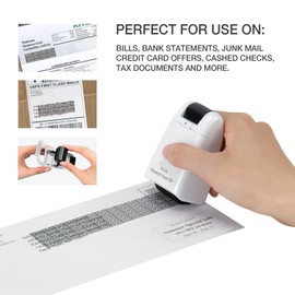 Guard Your ID Wide Stamp Roller for Identity Protection, White