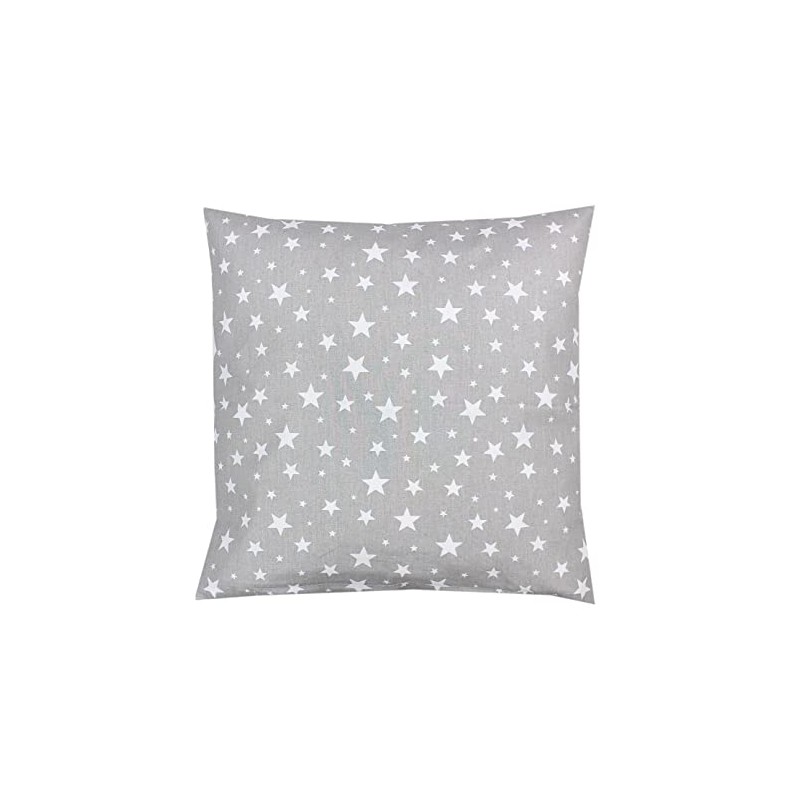 TupTam Children's Cushion Cover Decorative Patterned Grey Galaxy Size: 40