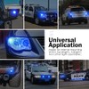 Xprite Blue LED Hideaway Strobe Police Lights Kit, 20 Flashing